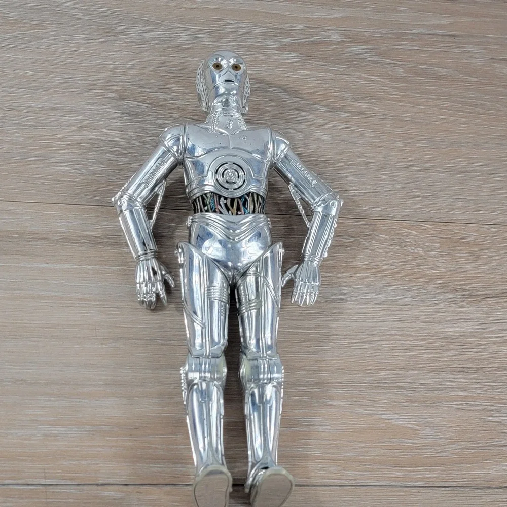 Star Wars C-3PO 12 Inch Action Figure Chrome Silver 1997 Lucasfilm Hasbro Vtg